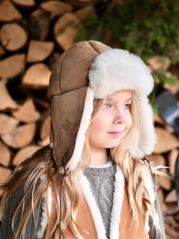 Chapka Enfant à Oreilles Mignonnes - Bonnet D'hiver Chaud, Coupe-vent - Pour Garçon Et Fille, Ski, Vélo, Plein Air