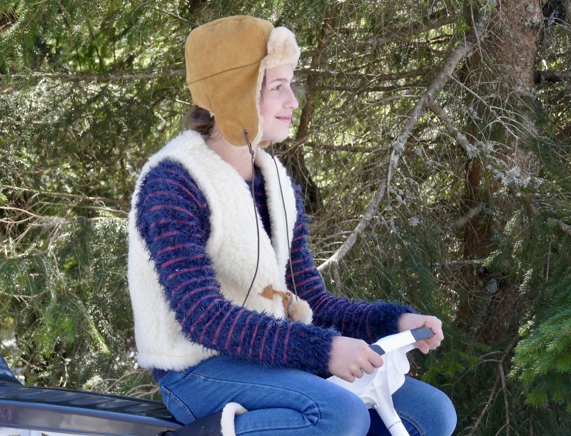 Ensemble Fissures Et Gilet Enfant En Cuir Sur Mesure - Marque R Bar K, Fait Aux USA - Neuf